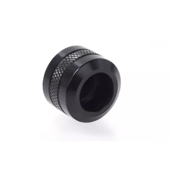Kit de racores Alphacool 17475 — racores de latón, negros, Ø 22 mm, alto 20 mm