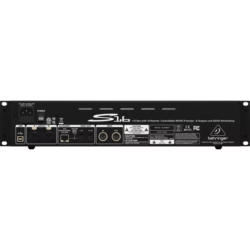 Behringer Digital Snake S16 módulo de audio