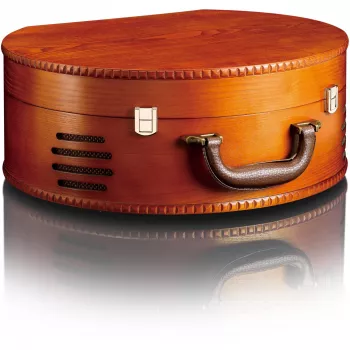 LENCO TT-34 Tocadiscos portátil con carcasa de madera y USB