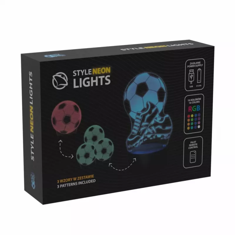 Lámpara de mesa MANTA SNL124RGB esferas de decoración de luz RGB 3D, LED con cambio de color, iluminación decorativa