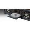 Tocadiscos muse MT-115 W — negro/dorado, 33-45-78 rpm, brazo de lectura en J, control de volumen giratorio, 240V AC