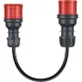 Adaptador para Gemini flex 11 kW, CEE rojo trifásico 16A > CEE rojo 32A (negro, 30 cm)
