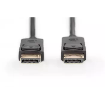 Cable de conexión DisplayPort con bloqueo 1080p 60Hz FHD Type DP / DP macho / macho negro 1m