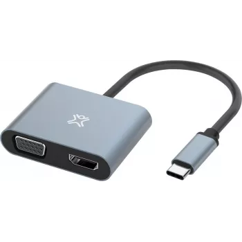 XtremeMac adaptador Type-C a HDMI y VGA - adaptador - digital/datos (XWH-ACVH-13)