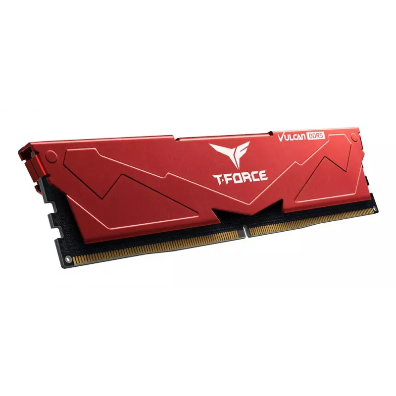 Team Group VULCAN FLRD532G6000HC30DC01, 32 GB, 2 x 16 GB, DDR5, 6000 MHz, 288-pin DIMM, Rojo