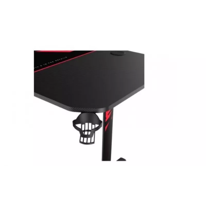 Mesa DIABLO CHAIRS X-Mate negra rectangular fibra de carbono 1600x750x755 mm