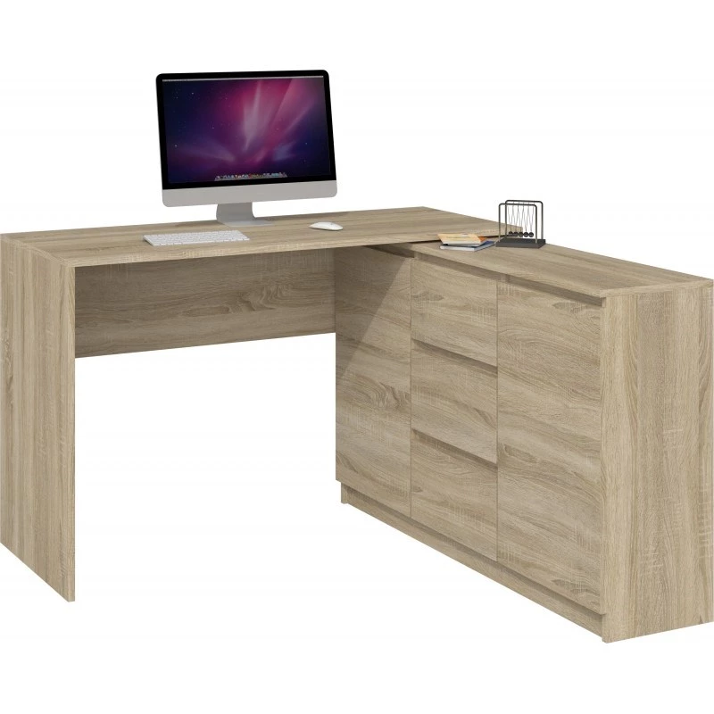 Mesa de ordenador Topeshop BIURKO PLUS SONOMA color roble