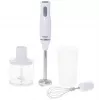 Adler AD 4620 set de batidora de mano, 800 W, 2 velocidades, picadora de 450 ml, vaso de 750 ml, varillas, blanco