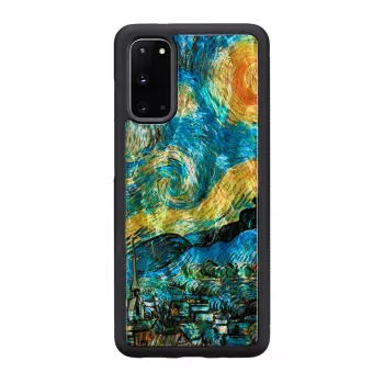 Funda protectora iKins para Samsung Galaxy S20 – diseño Noche estrellada negro