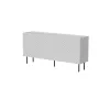 Cómoda Cama Meble LUCCA 3D 165x40x80 cm, blanca, cuerpo de aglomerado