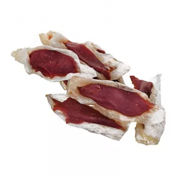 PETITTO oreja de conejo rellena de pato snack para perros, 500 g