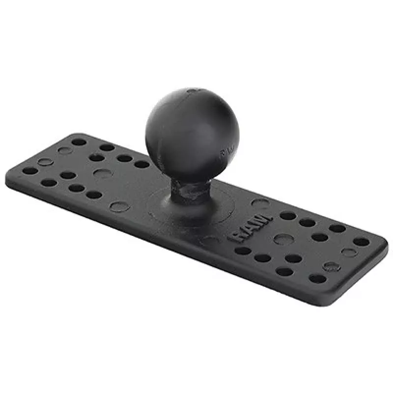 RAM Mounts RAM-111BU soporte de bola universal para electrónica marina, bola de 1,5″ tamaño C, placa de 6,25 x 2″