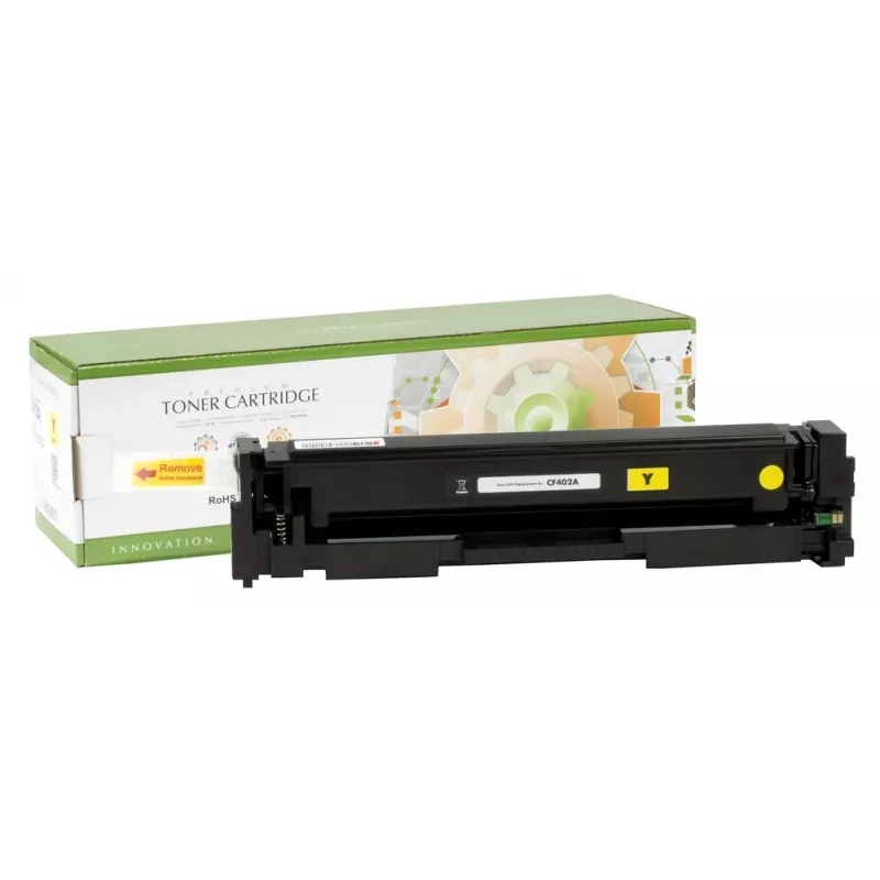 Compatible Static Control Hewlett-Packard CF402A / Canon CRG 045 amarillo, 1400 págs.