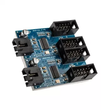Hub USB 2.0 Akasa AK-CBUB64-30BK de 1 a 4 puertos USB 2.0