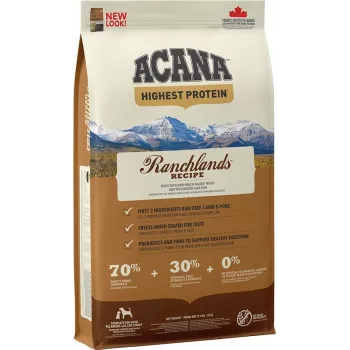ACANA Highest Protein Ranchlands - comida seca para perros - 11,4 kg
