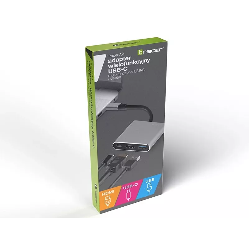 Adaptador A-1, USB-C HDMI 4K, USB 3.0, PD 100W