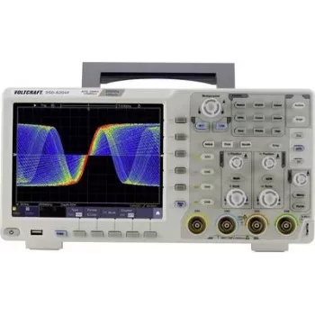 Osciloscopio digital VOLTCRAFT DSO-6204F 200 MHz 4 canales 1 GSa/s 40000 kpts 8 bits memoria digital (DSO), generador de funciones (VC-8366330)