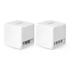 Sistema mesh MERCUSYS Halo H60X (pack de 2) Wi‑Fi 6 de doble banda, 1500 Mbit/s, hasta 350 m², 2x LAN, antenas internas, blanco