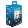 Cargador de pilas PANASONIC Eneloop Smartplus BQ-CC55 + 4x AA 2000 mAh (K-KJ55MCD40E)