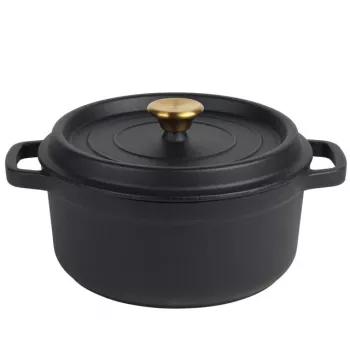 Olla de hierro fundido Russell Hobbs 24 cm, negra