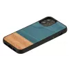 Funda para móvil Man and Wood para iPhone 12 mini — denim negro