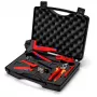 Juego de alicates de crimpar Knipex 97 91 04 V01 gris naranja rojo 5 piezas