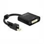 Adaptador de cable de vídeo DeLOCK 62639 Mini DisplayPort a DVI-I 0,25 m Negro