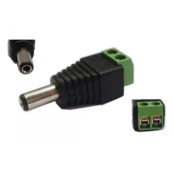 Conector macho DC hueco 5,5 × 2,1 mm de extra digital, modelo PMC, pack de 10