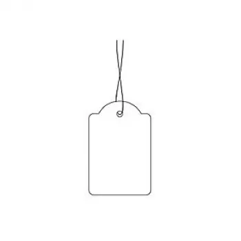 Etiqueta colgante con hilo HERMA 6933 18x28 mm con hilo blanco