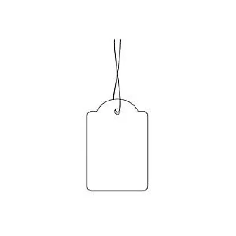 Etiqueta colgante con hilo HERMA 6933 18x28 mm con hilo blanco