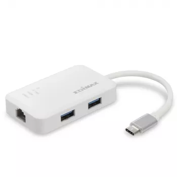 Dock para portátil/replicador de puertos Edimax EU-4308 USB 3.2 Gen 1 (3.1 Gen 1) Type-C Blanco