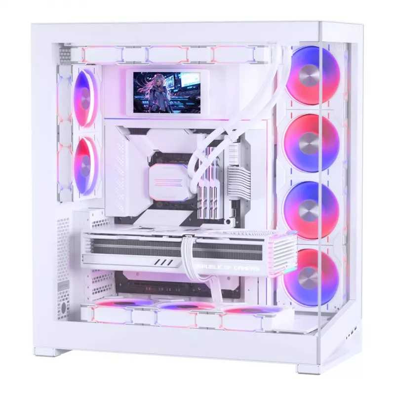 Kit de panel LCD Phanteks PH-HRLCD_WT01 universal 5V 80mm