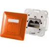 Toma de red RJ-45 ShiverPeaks BS74280-O, categoría 6a, naranja metalizado