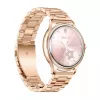 Smartwatch Colmi L28 con caja dorada y correa de acero inoxidable dorada