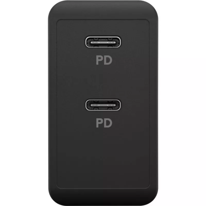 Cargador de interior Goobay 61757 carga rápida USB Type-C 2 puertos negro