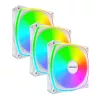 MONTECH RX120 PRO blanco 120mm ARGB Reverse Blade pack de 3