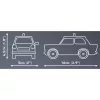 Trabant 601 Polizei, juguete de construcción