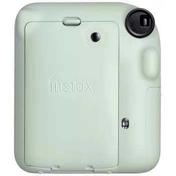 Cámara instantánea Fujifilm Instax Mini 12 Verde — imagen 86x54 mm, película 62x46 mm, distancia focal equivalente 60 mm