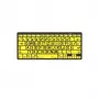 Teclado Logickeyboard LKB-LPBY-BTON-DE Bluetooth QWERTZ Alemán Negro - Amarillo (LKB-LPBY-BTON-DE)