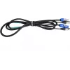 Cable combo DMX EUROLITE 3 m con P-Con y conectores XLR de 3 pines (modelo 30227782)
