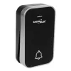 Timbre inalámbrico sin pilas GreenBlue GB157B Kinetic, melodías, Negro, alcance hasta 200m, IP44