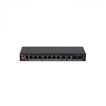 Conmutador PoE 8 puertos 1000Mbps + 2 uplink
