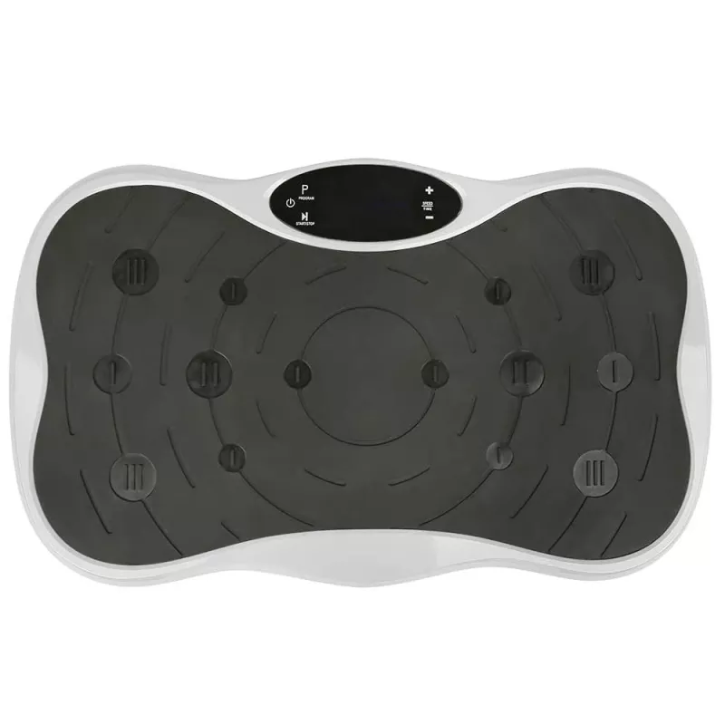 Extralink Plataforma vibratoria para entrenamiento Fitness Moonwalk Spinmove blanco