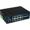 Switch PoE industrial ALLNET ALL-SGI8112PMJ 8+4 puertos