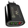 Cargador de pared USB MACLEAN MCE479B — 3 puertos USB, 18W de potencia total, compacto