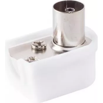 Conector hembra coaxial acodado ShiverPeaks 82021-K — tamaño pequeño, conector coaxial acodado