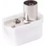 Conector hembra coaxial acodado ShiverPeaks 82021-K — tamaño pequeño, conector coaxial acodado