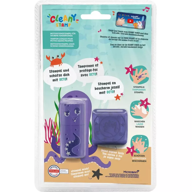 Sello redondo Colop 156695 violeta para niños