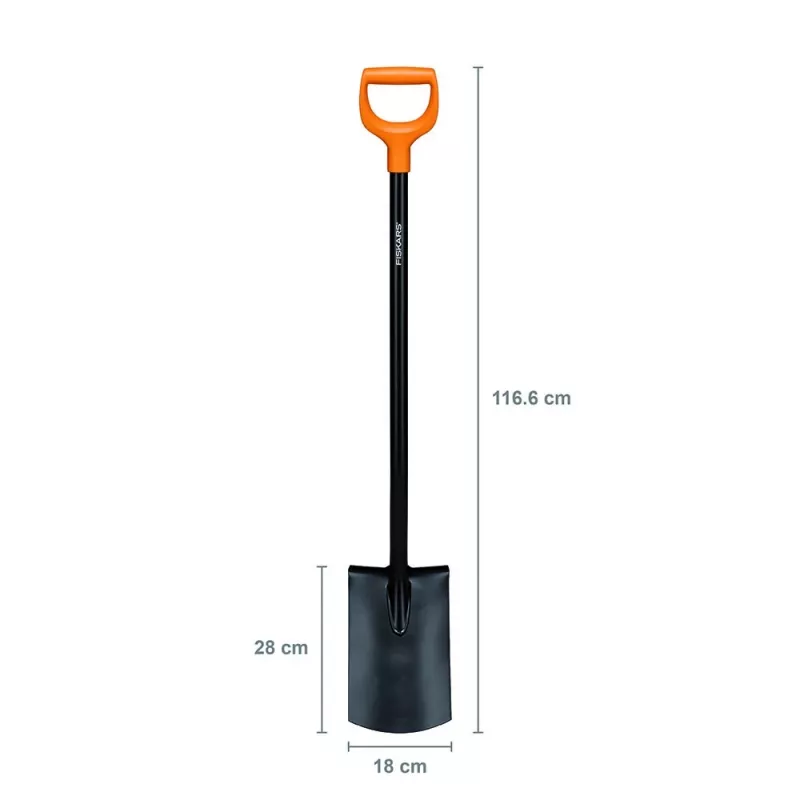 Pala recta Fiskars Solid, metal (1066717)