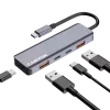 Canyon DS-18 - Hub USB-C - 5 puertos - 1x USB-C 5V DC carga - 2x USB-C - 10 Gbit/s - 2x USB 3.2